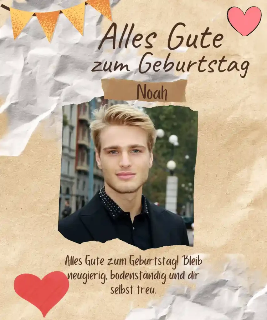 Bearbeitbare Geburtstagskarten-Vorlage für Männer mit anpassbarem Namen und individueller Nachricht.